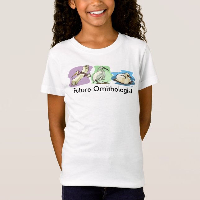 Future Ornithologist Bird drawings T-Shirt (Front)