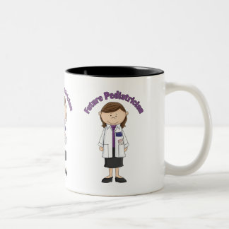Future Paediatrician Little Girl Two-Tone Coffee Mug
