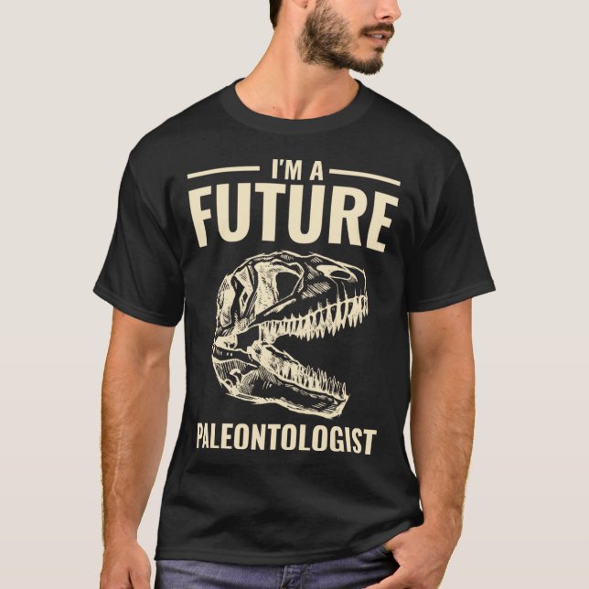 Future Paleontologist Dinosaur Costume Boys Girls T-Shirt (Front)