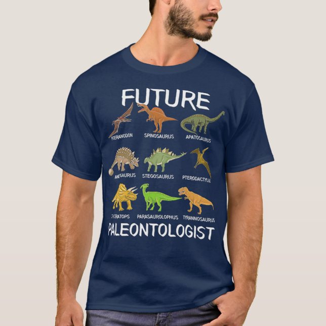 Future Paleontologist  Kids Dino  Fossil T-Shirt (Front)