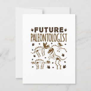 Future Paleontologist Paleontology Dinosaur Bones Postcard
