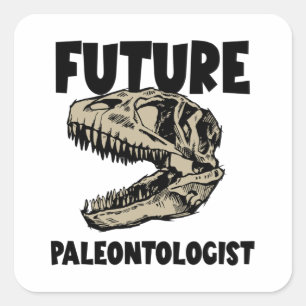 Future Paleontologist Square Sticker