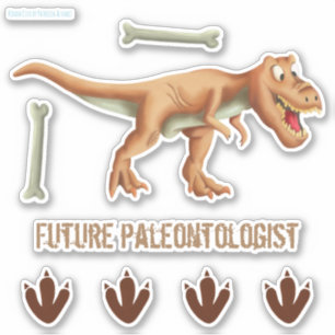 Future Paleontologist T-Rex Dinosaur Bones Tracks