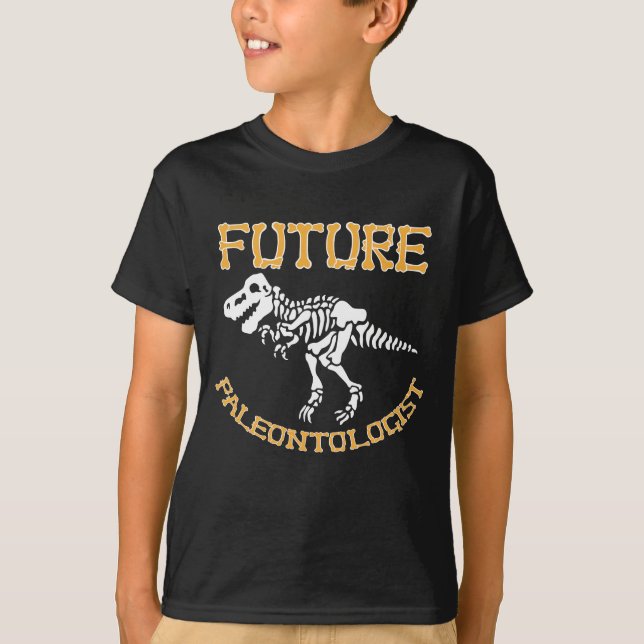 Future Paleontologist Trex Tyrannosaurus Dinosaur T-Shirt (Front)
