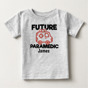 Future Paramedic Personalised Ambulance Baby T-Shirt
