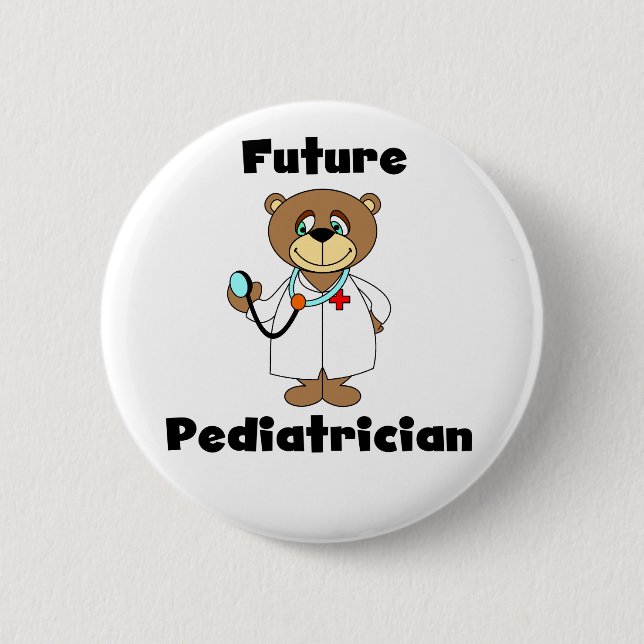 FUTURE PEDIATRICIAN 6 CM ROUND BADGE (Front)
