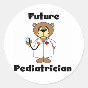 FUTURE PEDIATRICIAN CLASSIC ROUND STICKER