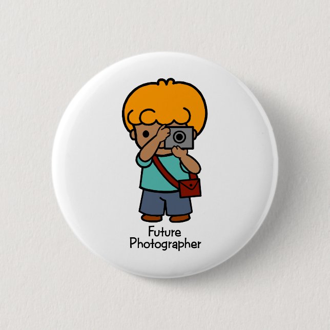Future Photographer 6 Cm Round Badge (Front)