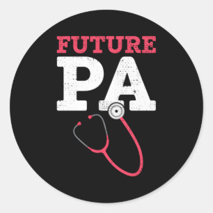 Future Physicians Assistant Pa School Classic Round Sticker