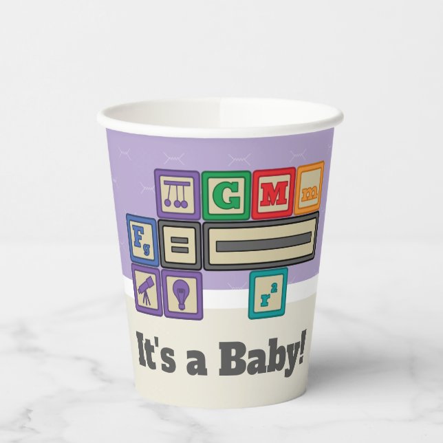Future Physicist's Blocks Paper Cup (Left)
