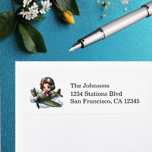 Future Pilot Boy Vintage Aeroplane Personalised