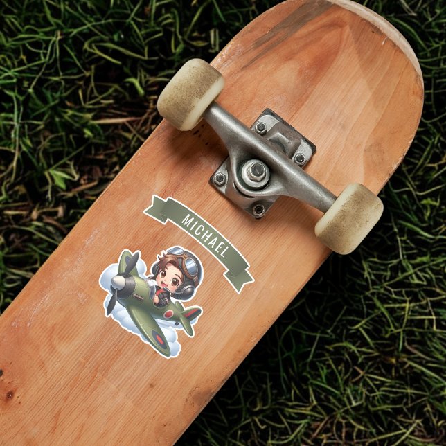 Future Pilot Boy Vintage Airplane Personalized (Creator Uploaded)