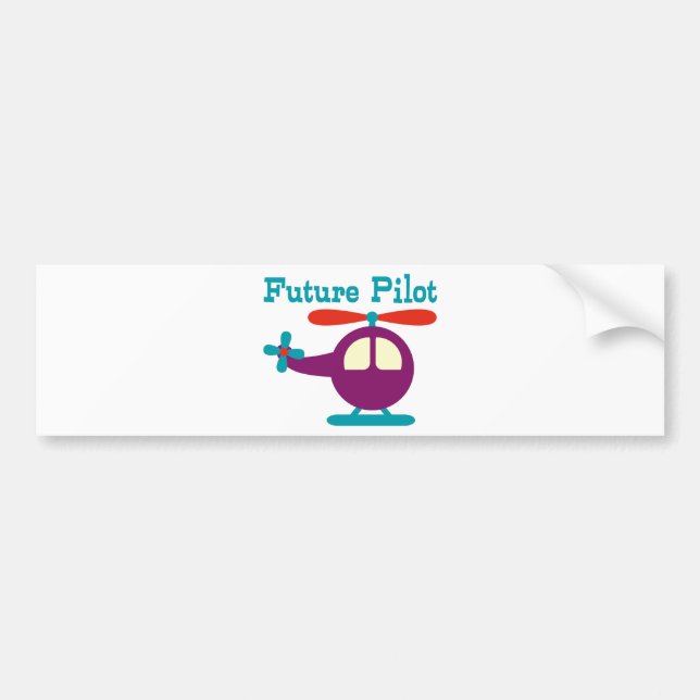 Future Pilot Bumper Sticker (Front)