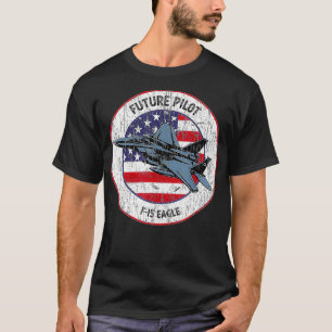 Future Pilot Fighter Jet Aircraft Airplane F15 Eag T-Shirt