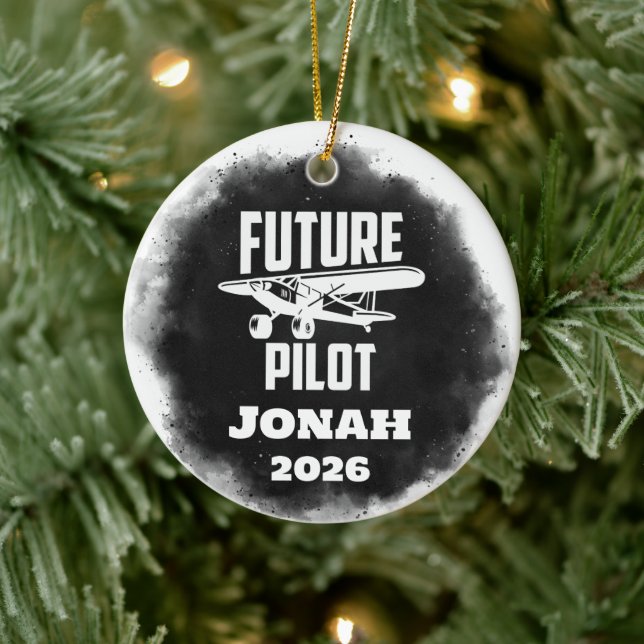 Future Pilot Graduation  Ceramic Tree Decoration (Tree)