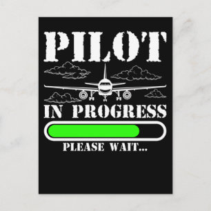 Future Pilot Loading Aeroplane Funny Pilot Postcard