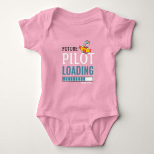Future Pilot Loading Funny Personalised Unisex Baby Bodysuit