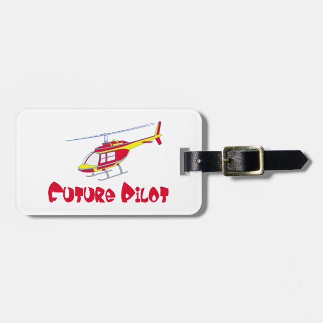 Future pilot luggage tag (Front Horizontal)