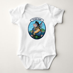 Future Piper Bagpipe Player Pipe Band Baby Bodysuit