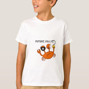 Future Pirate Cute Crab Personalised Birthday gift T-Shirt