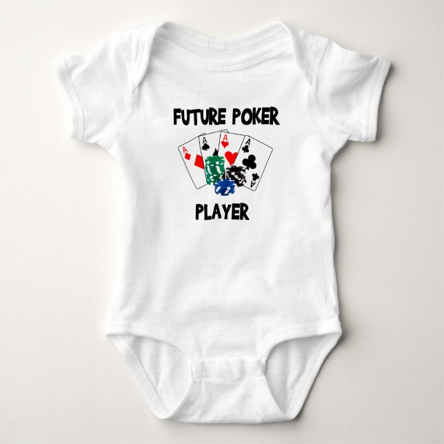 Future Poker Player Baby Bodysuit (Front)