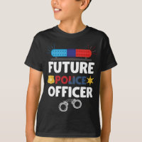 Future Police Officer Costume Policeman Kid