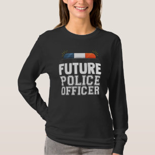 Future Police Officer Fun Novelty Patriotic Career T-Shirt