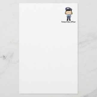 future police officer (girl) stationery