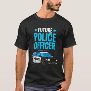 Future Police Officer Policeman Cop Boys Kids Todd T-Shirt