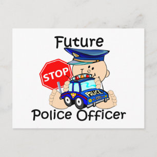 Future Police Officer Postcard