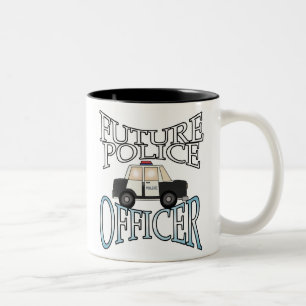 Future Police Officer Two-Tone Coffee Mug