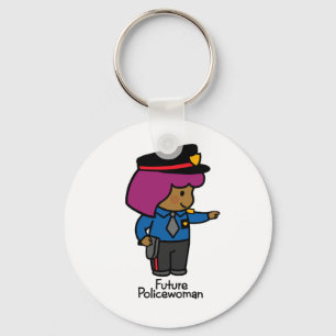 Future Policewoman Key Ring