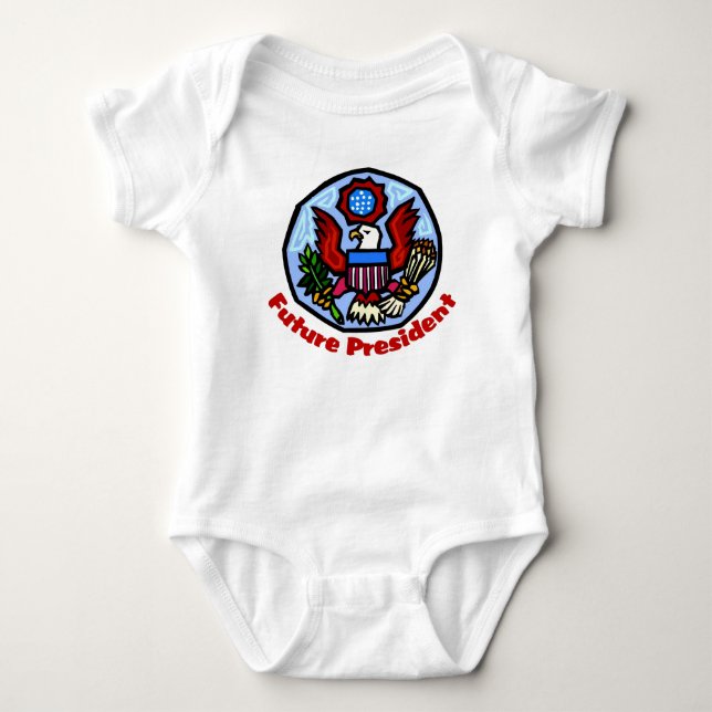 Future President Baby Bodysuit (Front)