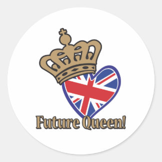 Future Queen Classic Round Sticker