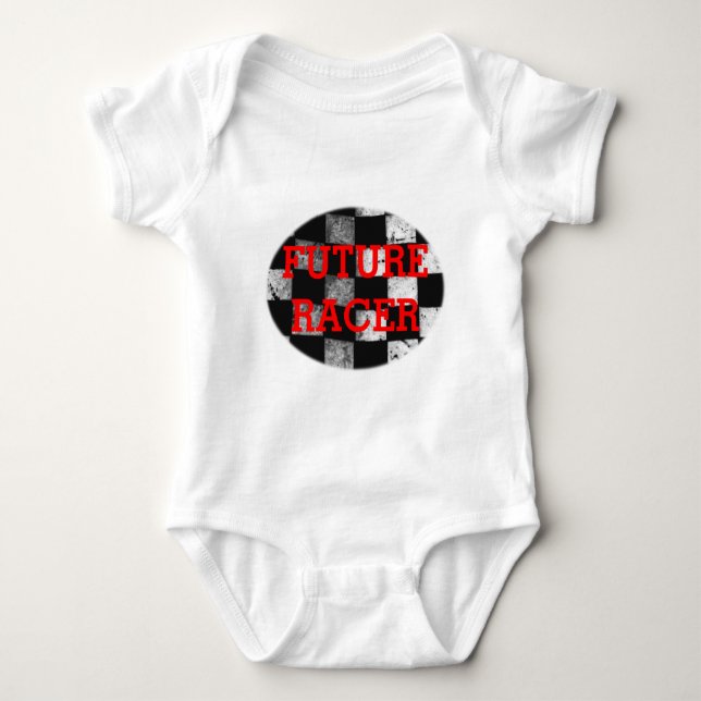 Future Racer Chequered Flag Customisable Bodysuit (Front)