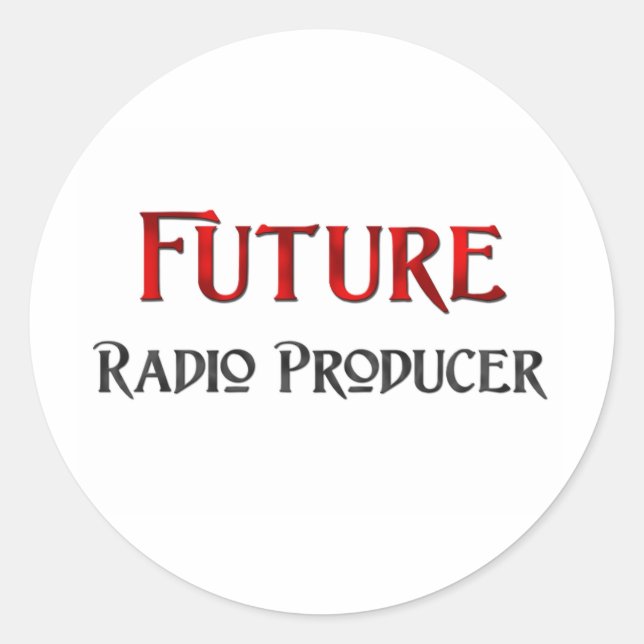 Future Radio Producer Classic Round Sticker (Front)
