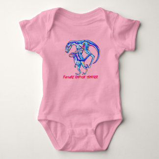 Future Raptor Trainer Velociraptor baby bodysuit