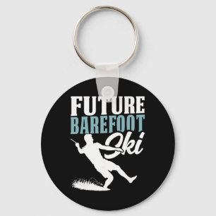 Future Refoot Skier Water Sport For Kids And Teens Key Ring