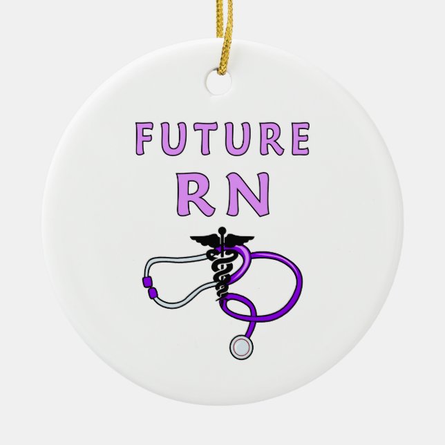 Future RN Ceramic Tree Decoration (Front)
