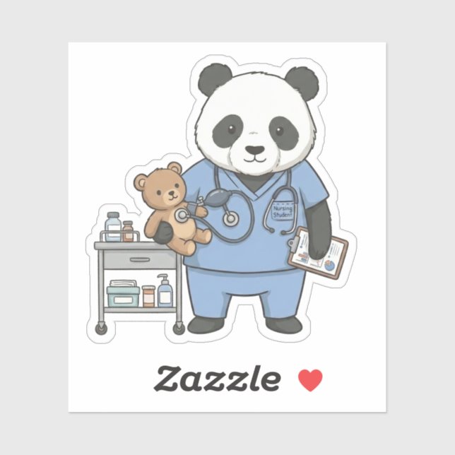 Future RN Panda: Adorable Medical Student  (Sheet)