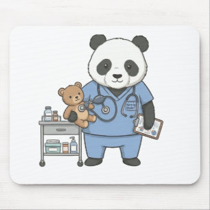 Future RN Panda: Adorable Medical Student Mouse Mat