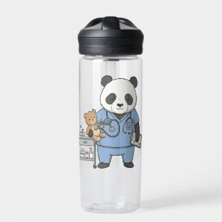Future RN Panda: Adorable Medical Student  Water Bottle