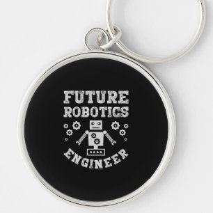 Future Robotics Engineer Funny Robot Engineering Key Ring