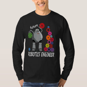 Future Robotics Engineer Technician Vintage Robot T-Shirt