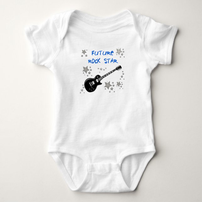 Future rock star baby bodysuit (Front)