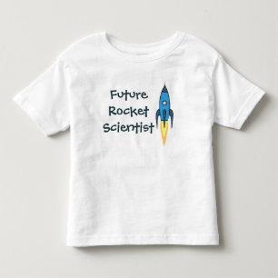 Future Rocket Scientist Blue Outer Space Funny Boy Toddler T-Shirt