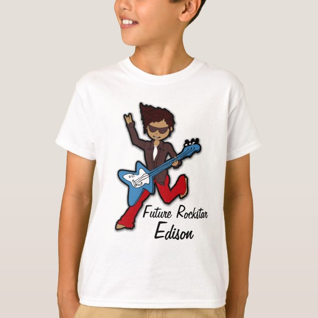 Future rockstar named boys t-shirt (Front)
