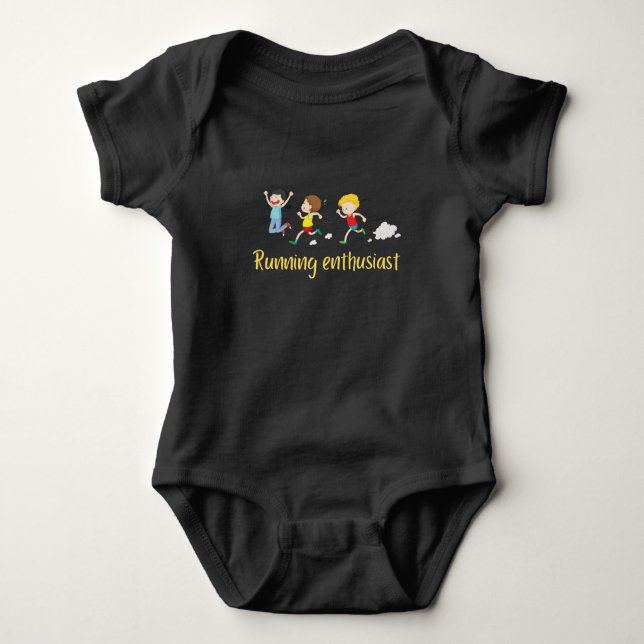 Future Runner in Training: Baby Bodysuit with Runn (Front)