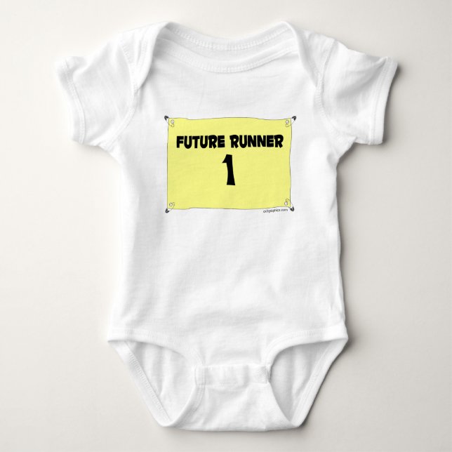 Future Runner s/s Baby Bodysuit (Front)