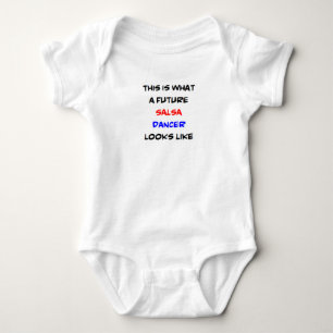 future salsa dancer baby bodysuit
